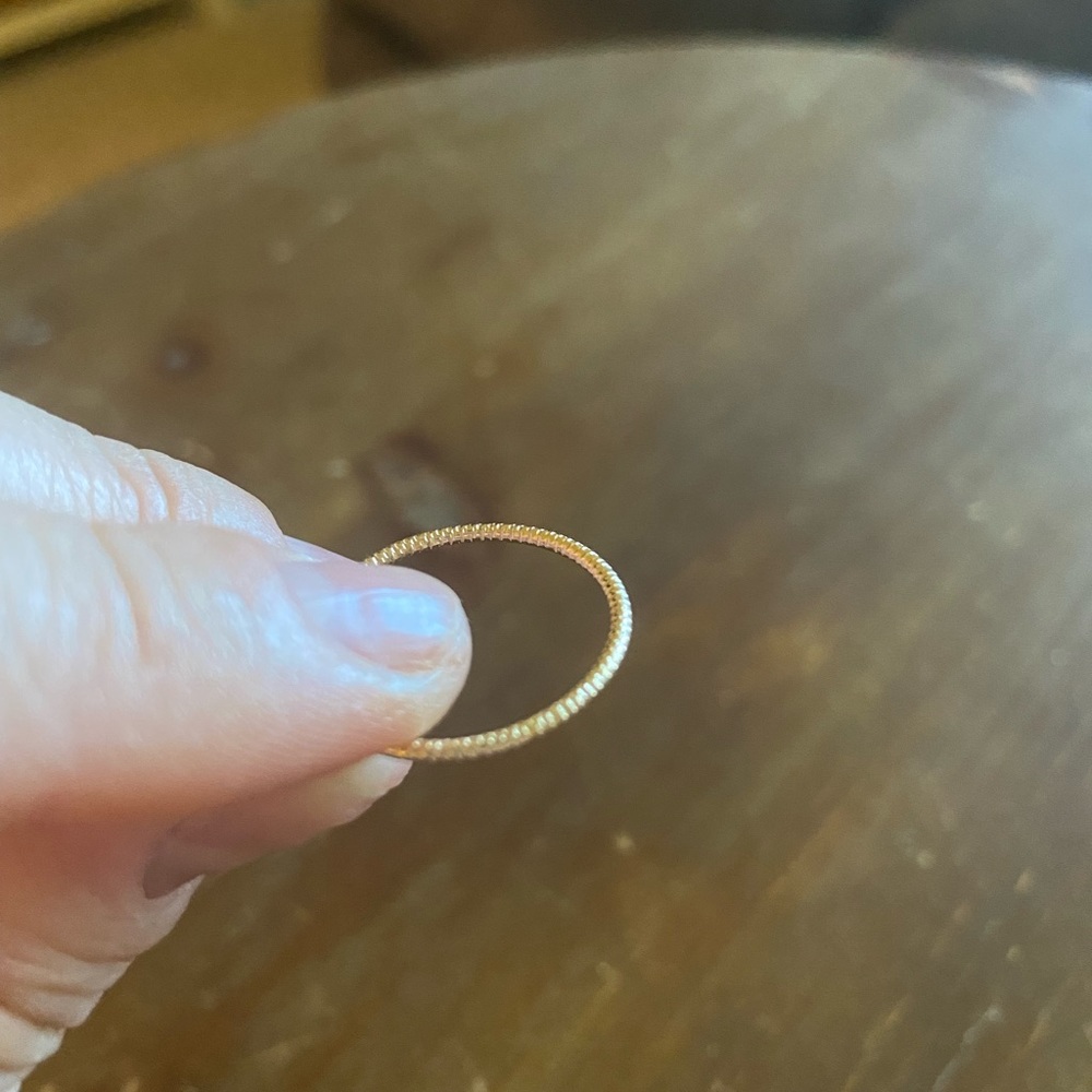 Windblown “Steady” Stackable Gold Ring - image 3